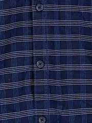 Vorschaubild 3 von Freizeithemd Kinder Gr. 164 Blau Kariert Langarm Casual