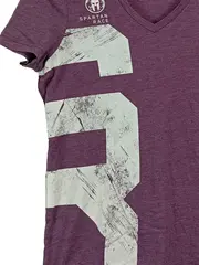 Vorschaubild 4 von Sport Shirt Damen Spartan Race Lila Gr. 36/S V-Ausschnitt Kurzarm