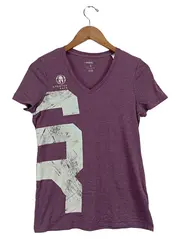 Vorschaubild 1 von Sport Shirt Damen Spartan Race Lila Gr. 36/S V-Ausschnitt Kurzarm