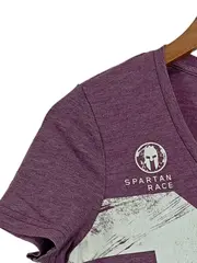 Vorschaubild 3 von Sport Shirt Damen Spartan Race Lila Gr. 36/S V-Ausschnitt Kurzarm