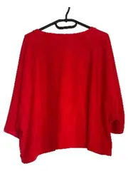 Vorschaubild 3 von Damen Shirt Malibu 1997 Oversized Cropped Rot Gr. L