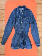 Vorschaubild 1 von Damen Jeansjacke Gr. 34 Blau Casual Langarm