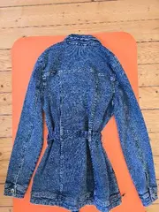 Vorschaubild 2 von Damen Jeansjacke Gr. 34 Blau Casual Langarm
