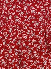 Vorschaubild 3 von Damen Sommerkleid Blumenmuster Rot Gr. 36