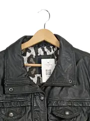 Vorschaubild 2 von Lederjacke Herren Gr. 48 Schwarz Casual Modern Leder