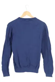 Vorschaubild 2 von LAGERFELD Herren Pullover V-Ausschnitt Blau Gr. 48/M Casual Baumwolle