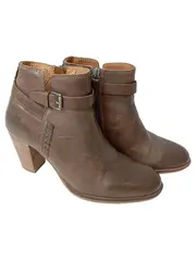 Vorschaubild 1 von MARC O POLO Damen Stiefelette Braun Gr. 37 Leder Reißverschluss Schnalle