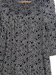 Vorschaubild 4 von Damen Freizeitkleid Gr. 36 S Blau Blumenmuster Minikleid