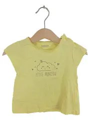 Vorschaubild 1 von Mädchen T-Shirt Gelb Gr. 74 Wolkenmotiv Petite Princesse