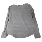 Vorschaubild 2 von EDC Damen Langarmshirt Grau Gr. 36/S Knopfleiste Casual