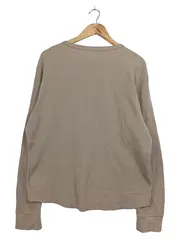 Vorschaubild 2 von Herren Pullover Beige Gr. 48/M Waffelstrick Basic Langarm