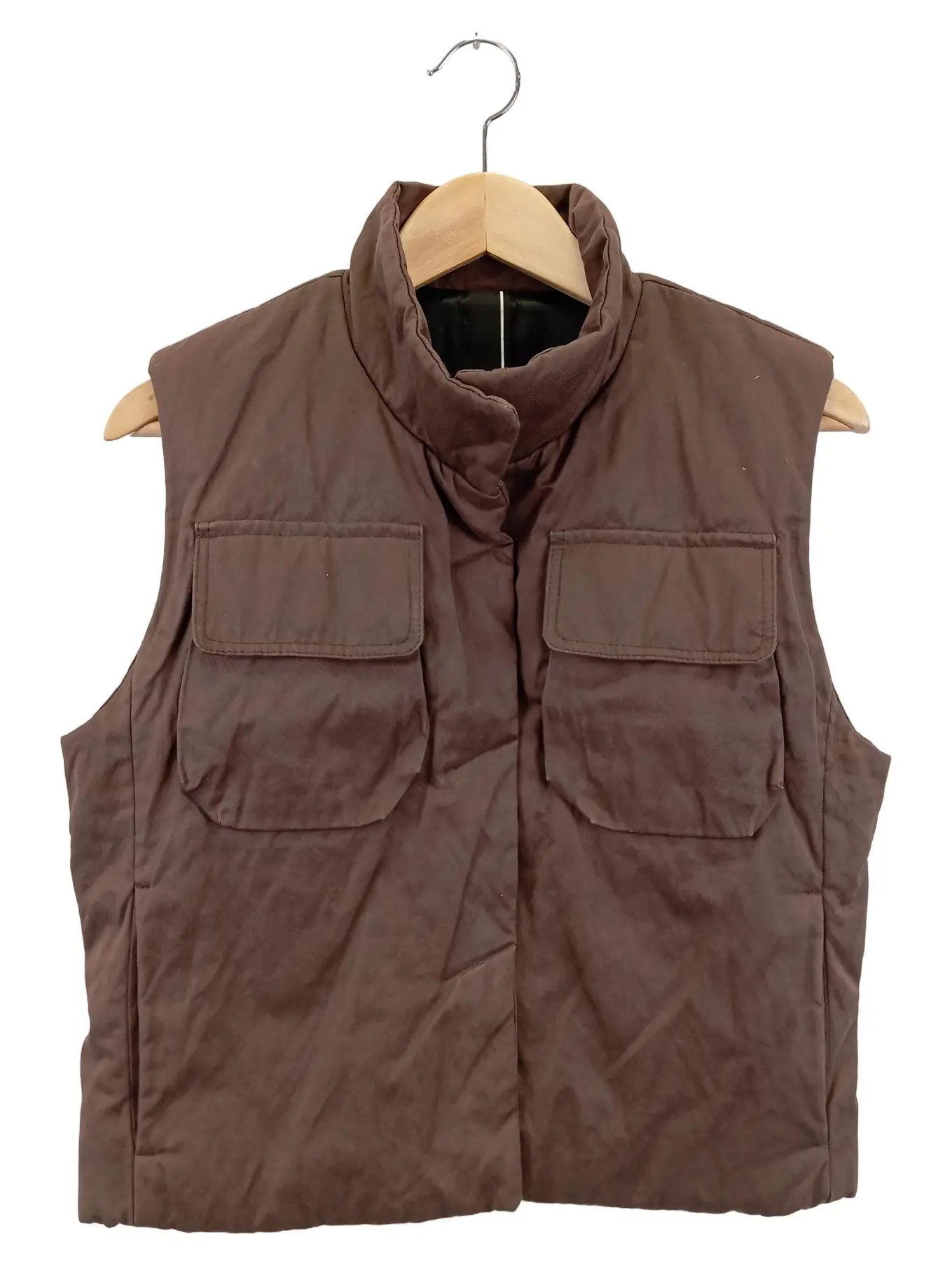 AIRFIELD Damen Steppweste Gr. 38/M Braun Klassisch Casual Outdoor