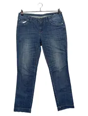 Vorschaubild 1 von Damen Jeans Straight Leg Gr. 44 W35 Blau Outdoor Stretch