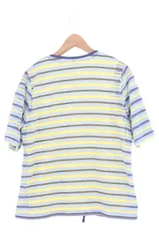 Vorschaubild 2 von Damen Bluse Gr. 40;M Mehrfarbig Gestreift Lochmuster Reißverschluss