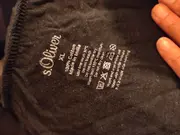 Vorschaubild 3 von Herren T-Shirt Gr. 52/XL Schwarz Casual Baumwolle