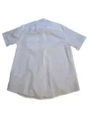 Vorschaubild 2 von Herren Kurzarm Hemd Leinen Weiß Regular Fit Gr. XXL
