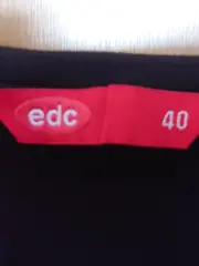 Vorschaubild 5 von EDC Esprit Damen Freizeitkleid Gr. 40 Schwarz Viskose