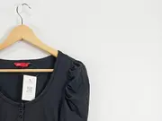 Vorschaubild 2 von EDC Esprit Damen Freizeitkleid Gr. 40 Schwarz Viskose