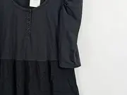 Vorschaubild 3 von EDC Esprit Damen Freizeitkleid Gr. 40 Schwarz Viskose