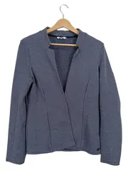 Vorschaubild 1 von Damen Strickjacke Gr. 40 L Blau Gestreift Casual