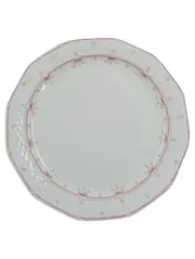 Vorschaubild 1 von Essteller Porzellan Weiß Schleifenmuster 24 cm Klassisch