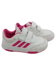 Vorschaubild 1 von Kinder Sneaker Low Gr. 26 Weiß Pink Klettverschluss Sportschuhe