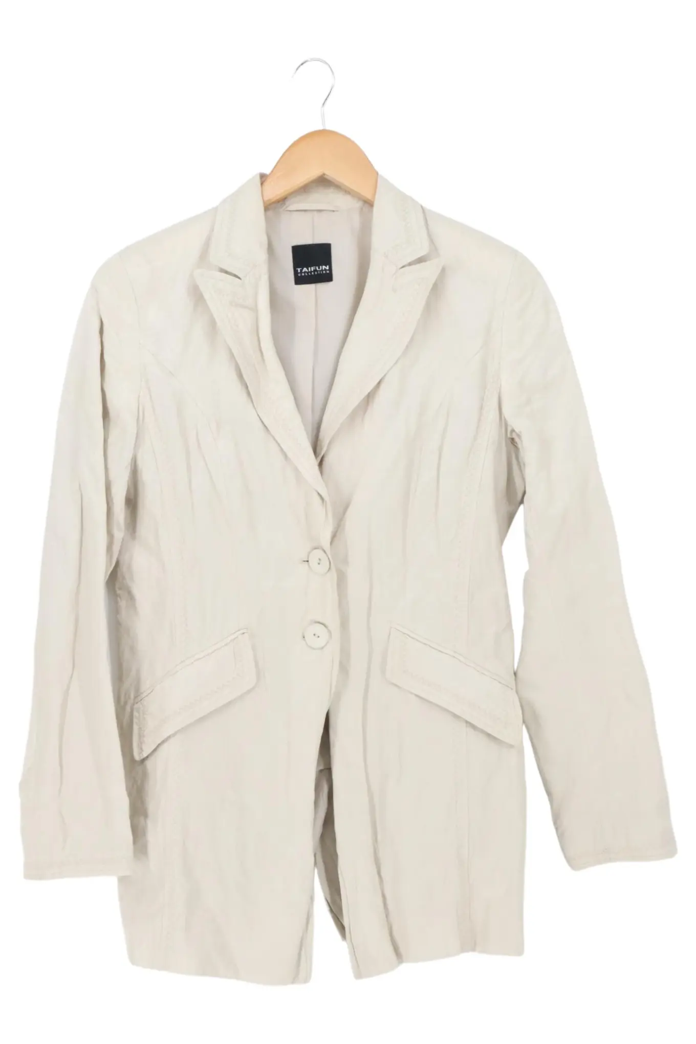 TAIFUN Damen Blazer Gr. 36/S Beige Business Elegant Jacke Sakko