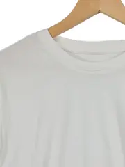 Vorschaubild 4 von Herren Langarmshirt Basic Logo Weiß Gr. 48 M Baumwolle