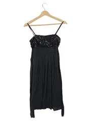 Vorschaubild 1 von Damen Abendkleid Schwarz Pailletten Elegant Gr. 36/S