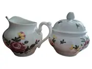 Vorschaubild 1 von Milch und Zucker Set Keramik Blumenmuster Mehrfarbig Klassisch
