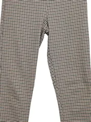 Vorschaubild 2 von Damen Stoffhose kariert Gingham S W28 36 beige braun slim