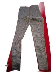 Vorschaubild 5 von Damen Stoffhose kariert Gingham S W28 36 beige braun slim