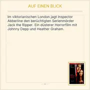 Vorschaubild 2 von From Hell DVD Johnny Depp Heather Graham Jack the Ripper Horror Thriller Deutsch