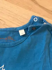Vorschaubild 3 von Baby T-Shirt Gr. 74 Blau Tintenfisch Stickerei UV30