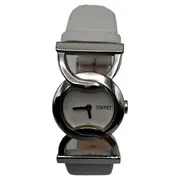Vorschaubild 2 von Damenuhr Armbanduhr Modell 6138 Weiß Leder Edelstahl Modern