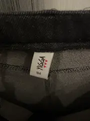 Vorschaubild 5 von Stoffhose Mädchen Gr. 164 Grau Skinny Glitzerstreifen