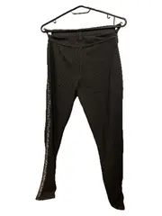 Vorschaubild 2 von Stoffhose Mädchen Gr. 164 Grau Skinny Glitzerstreifen