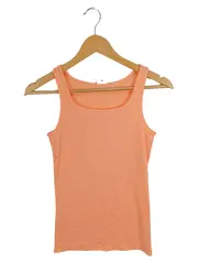 Vorschaubild 1 von Damen Top Orange Rippstrick Gr. 42/XL Casual