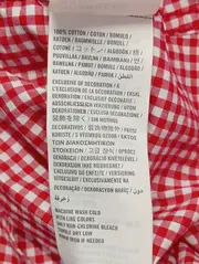 Vorschaubild 4 von Damen Bluse Langarm Kariert Rot Baumwolle Gr. 38/M