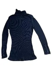 Vorschaubild 3 von Damen Rollkragen Pullover Schwarz Gr. M Langarm Viskose