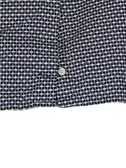 Vorschaubild 4 von Damen Blazer Baumwolle Gr. 38 M Blau Geometrisch 3/4 Business