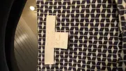 Vorschaubild 5 von Damen Blazer Baumwolle Gr. 38 M Blau Geometrisch 3/4 Business
