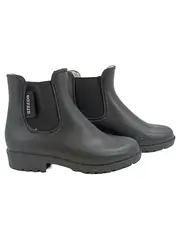 Vorschaubild 1 von Kinder Reitstiefelette Gummistiefel gefüttert schwarz Gr. 29