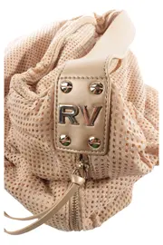 Vorschaubild 2 von Beuteltasche Damen Beige Elegant Polyester Schultertasche