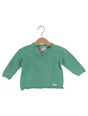 Vorschaubild 1 von Kinder Pullover Gr. 74 Grün Baumwolle Langarm Casual