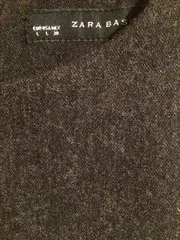 Vorschaubild 4 von Basic Wollkleid Damen Gr. L Grau Meliert Ärmellos Business