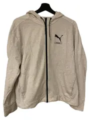 Vorschaubild 1 von Herren Sweatjacke Kapuze Grau Melange XL Sportlich Freizeit Baumwolle