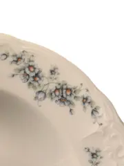 Vorschaubild 2 von Suppenteller Porzellan Weiß Blumenmuster Klassisch 23cm