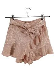 Vorschaubild 1 von Petite Damen Minirock Gr. 34/XS Rosa Leopard Schleife