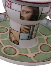Vorschaubild 3 von Espressotasse Untertasse Mona Lisa Mosaik Porzellan